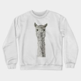 Dotwork Llama Art Print Crewneck Sweatshirt